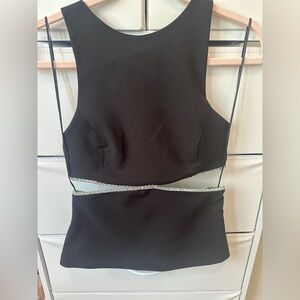 Zara Elegant Black Sleeveless Top